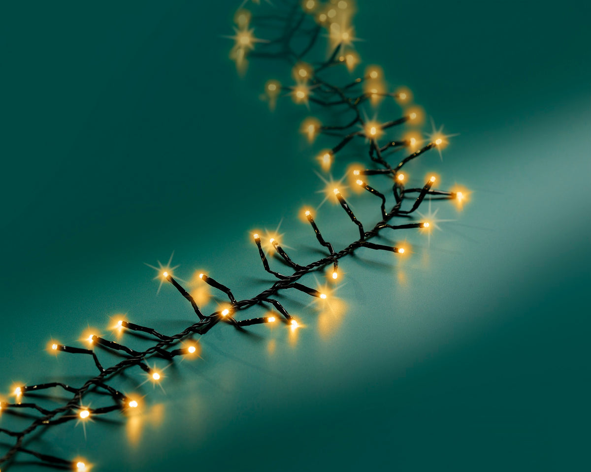 B-Ware Lichterkette EXCELLENT TWINKLE 1272 LED 20 m klassisch warm, schwarzes Kabel