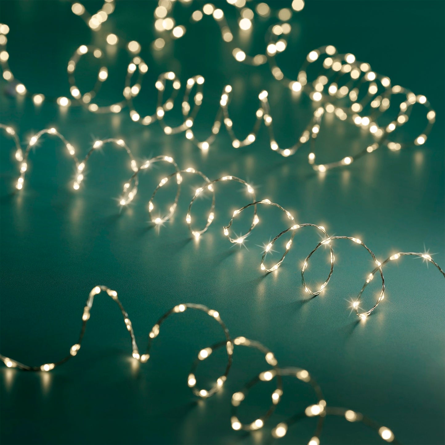 Lichterkette STRING LIGHTS TWINKLE 567 LED 9 m, warm weiß, Silberdraht