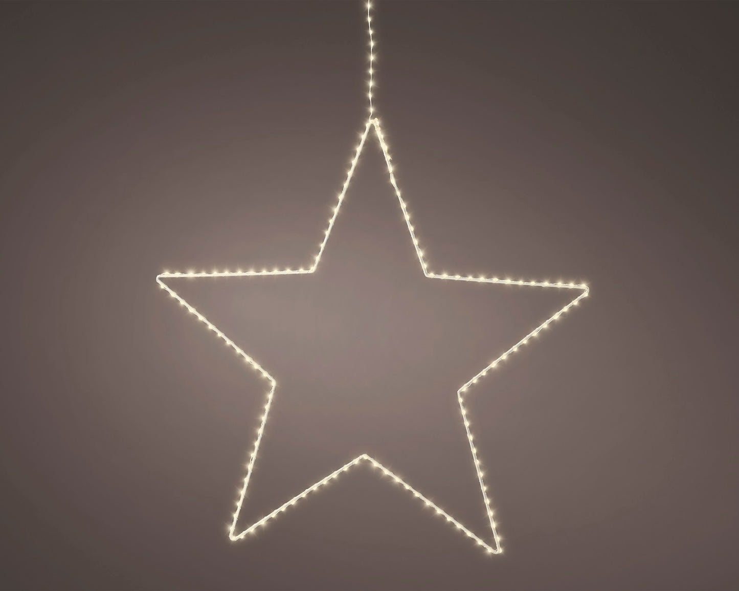 LED Metall-Stern 130 LED 38 cm warm weiß, zum Aufhängen