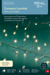 Micro-LED COMPACT TWINKLE 960 LED 12 m warm weiß, Silberdraht