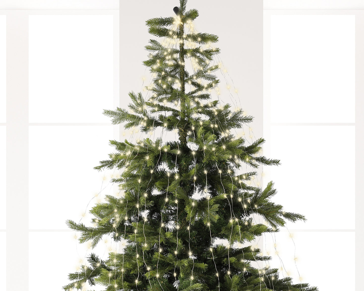 Lichterbündel BUNCH LIGHTS 640 LED 1,9 m warm weiß, Silberdraht