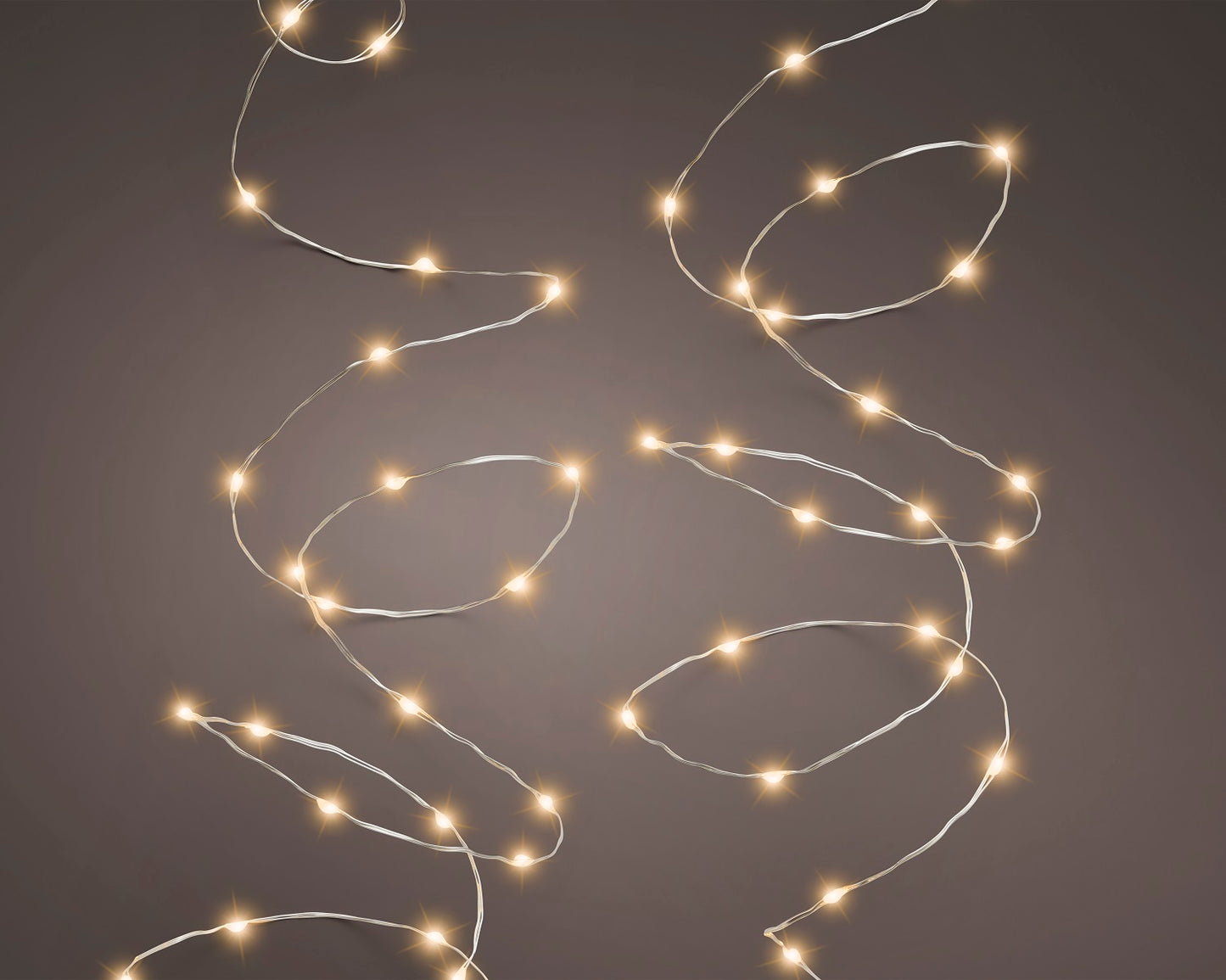 Lichterkette STRING LIGHTS 240 LED 12 m klassisch warm, Silberdraht