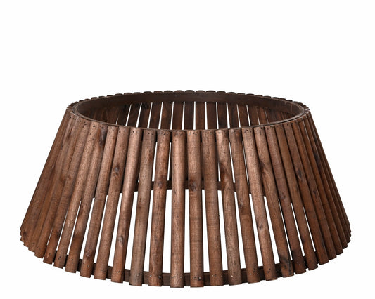 Holz-Baumring Braun, Weihnachtsbaum, H: 25 cm / Ø: 57 cm