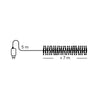 Lichterkette Cluster 768 LED 7 m Sanftes Bunt, schwarzes Kabel