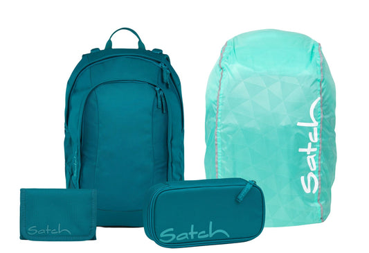 Schulrucksack-Set AIR Deep Petrol 4-teilig