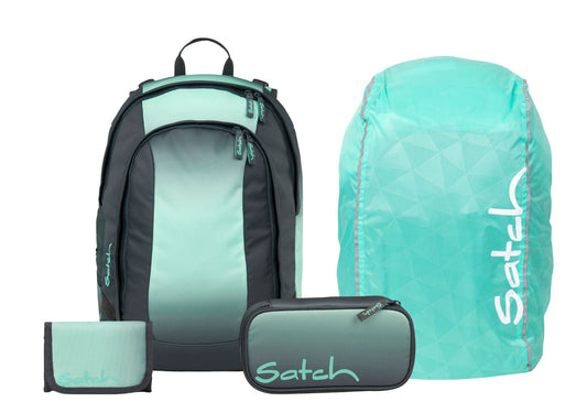 Schulrucksack-Set AIR Gradient Mint 4-teilig