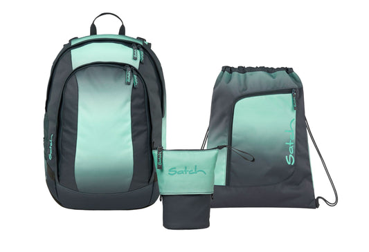 Schulrucksack-Set AIR Gradient Mint 3-teilig