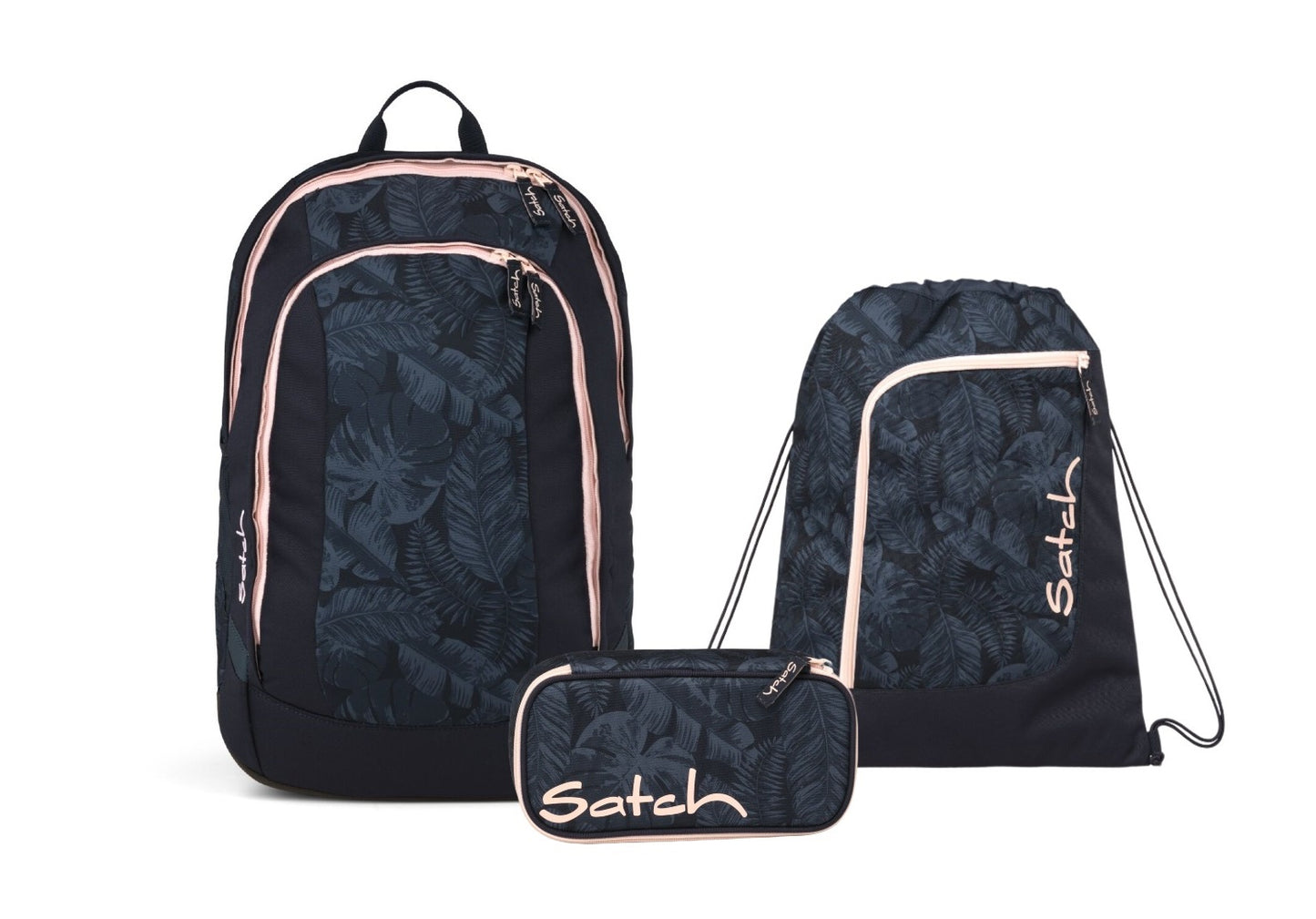 Schulrucksack-Set AIR Midnight Jungle 3-teilig