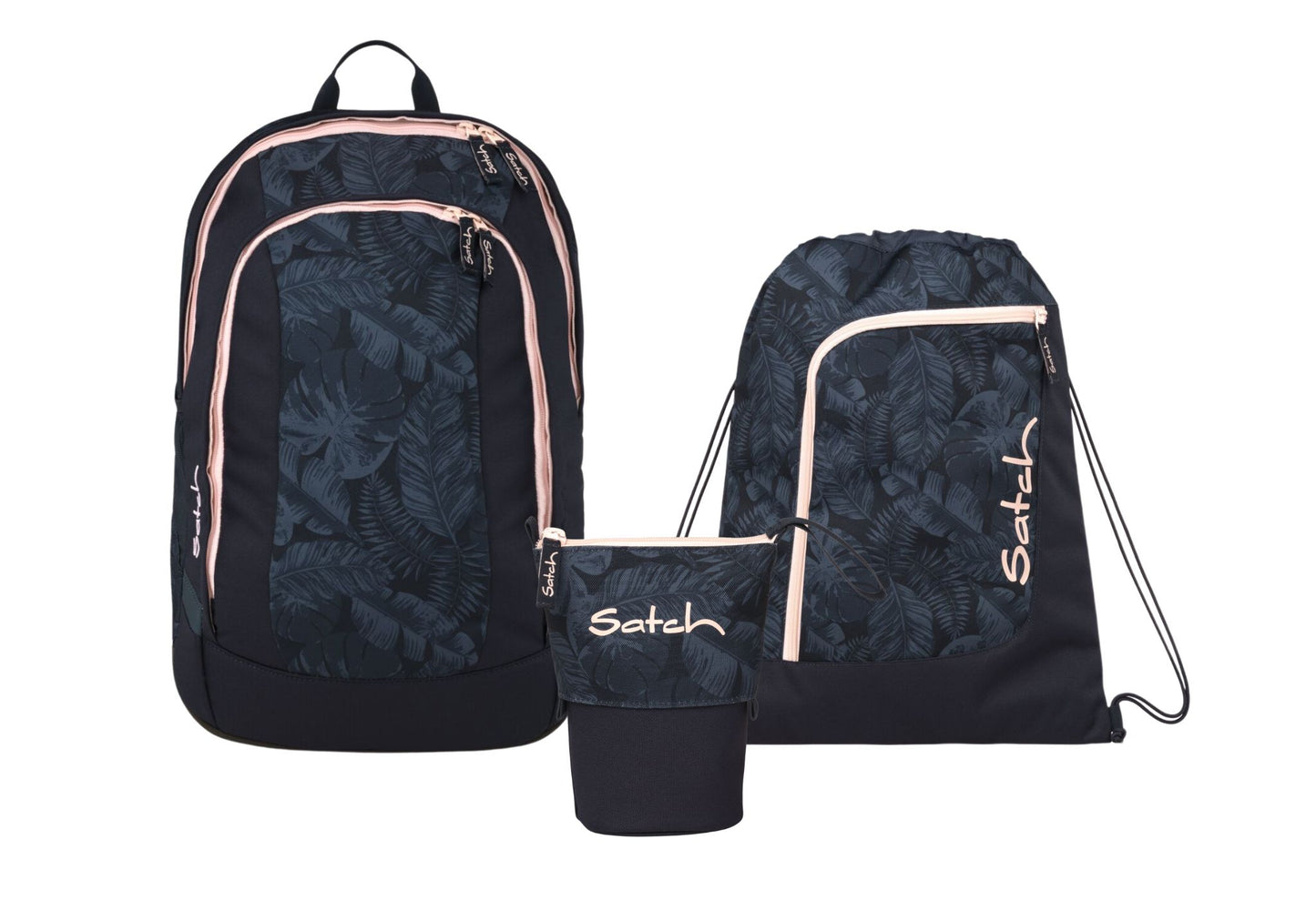 Schulrucksack-Set AIR Midnight Jungle 3-teilig