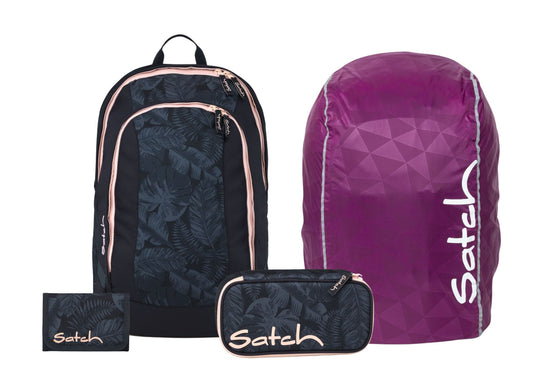 Schulrucksack-Set AIR Midnight Jungle 4-teilig