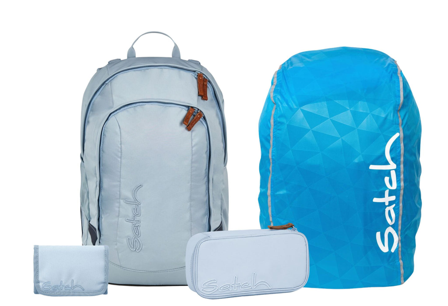 Schulrucksack-Set AIR Nordic Ice Blue 4-teilig