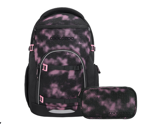 Schulrucksack-Set BYTE Pink Illusion 2-teilig