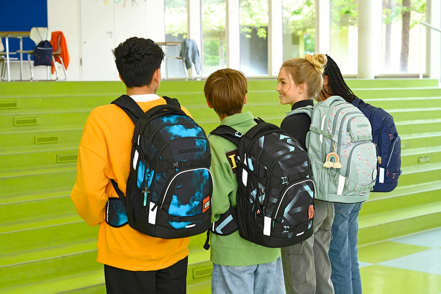 Schulrucksack MATE Lime Stripe