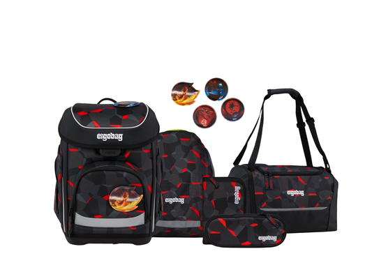 Schulranzen-Set CUBO TaekBärdo 6-teilig, 25/26
