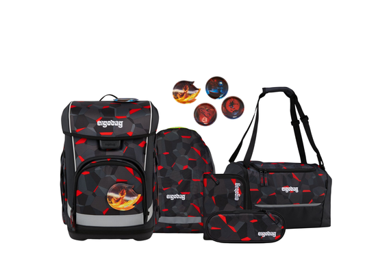 Schulranzen-Set CUBO LIGHT TaekBärdo 6-teilig, 25/26