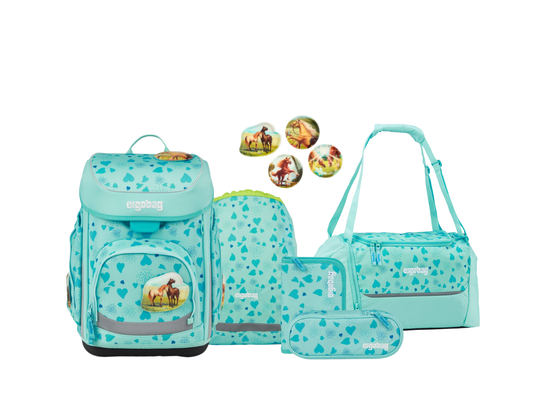 Schulranzen-Set CUBO ReitBärtraum 6-teilig