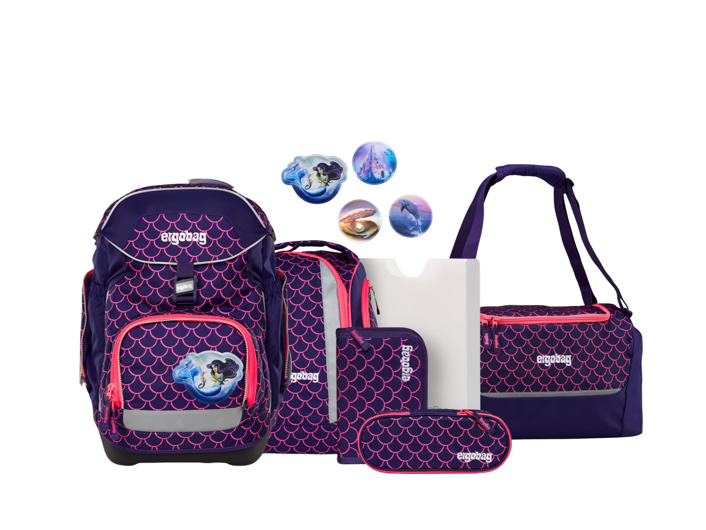 Schulranzen-Set PACK PerlentauchBär 7-teilig