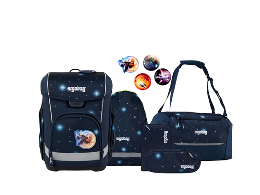 Schulranzen-Set CUBO LIGHT KoBärnikus 6-teilig, 25/26