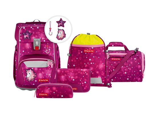Schulranzen-Set GIANT Sweet Unicorn Nuala 6-teilig