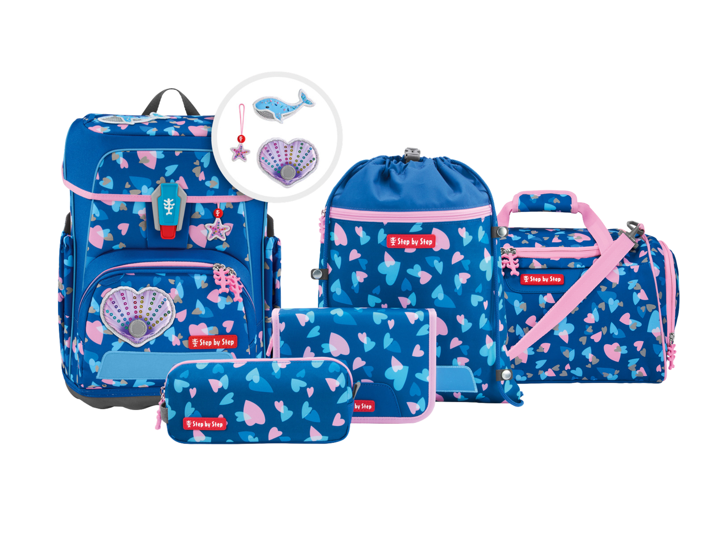 Schulranzen-Set CLOUD REFLECT Seashell Pearl 6-teilig