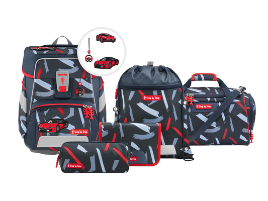 Schulranzen-Set SPACE Sports Car Mick, 6-teilig
