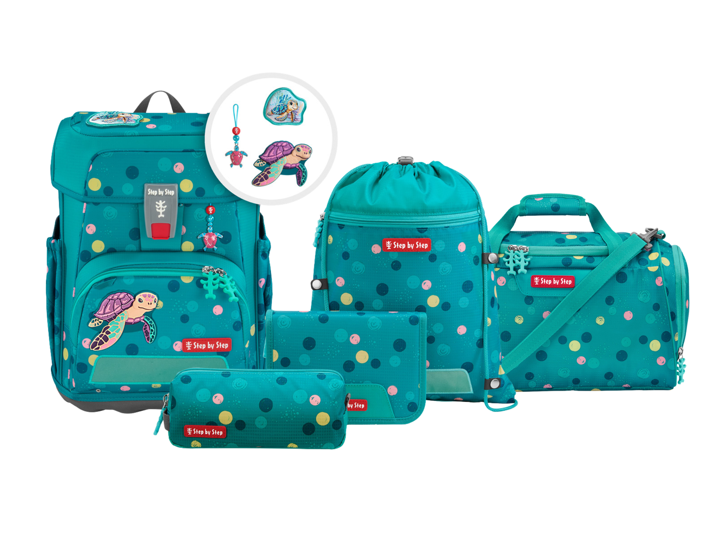Schulranzen-Set CLOUD Turtle Josie 6-teilig