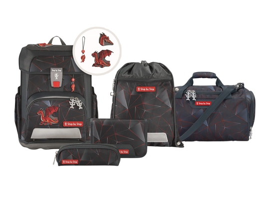 Schulranzen-Set CLOUD Dragon Drako 6-teilig
