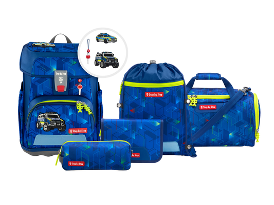 Schulranzen-Set CLOUD Police Truck Charly 6-teilig
