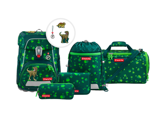 Schulranzen-Set FIT Dino Targo, 6-teilig