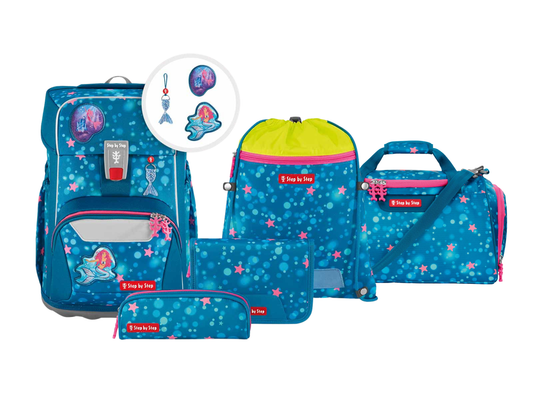 Schulranzen-Set GIANT Mermaid Lola 6-teilig