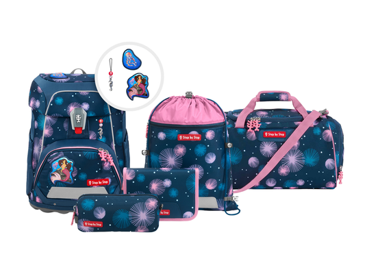 Schulranzen-Set FIT Mermaid Delia, 6-teilig