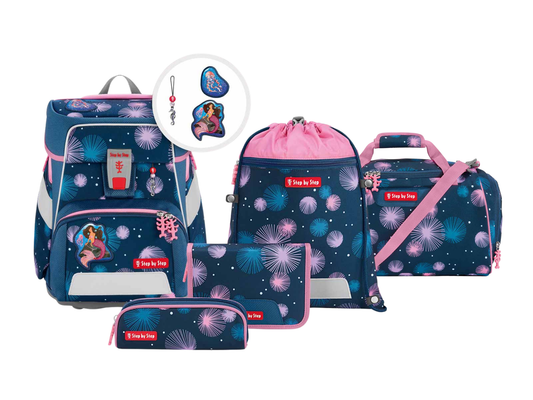 Schulranzen-Set SPACE Mermaid Delia, 6-teilig