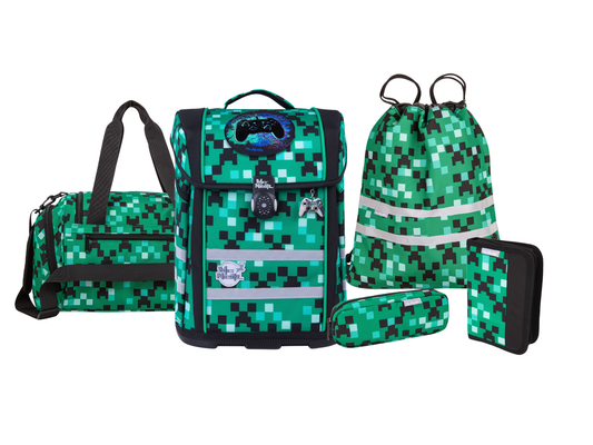 Schulranzen-Set PERFECTO, GAME ZONE 6-teilig