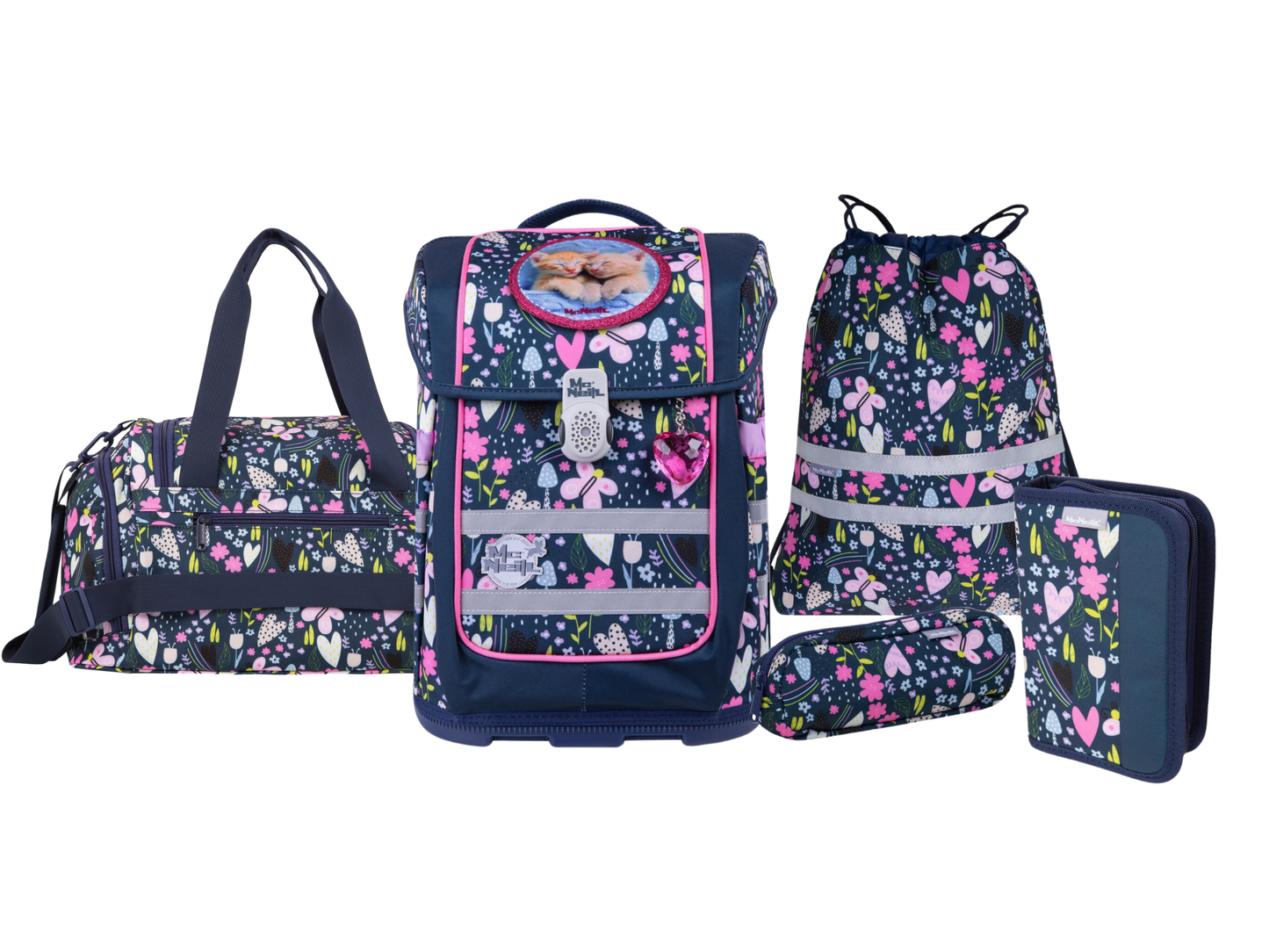 Schulranzen-Set ERGO COMPACTO, IN THE GARDEN 6-teilig