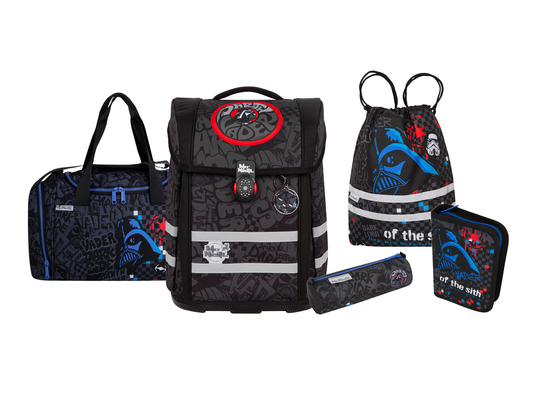 Schulranzen-Set PERFECTO, STAR WARS DARTH VADER 6-teilig