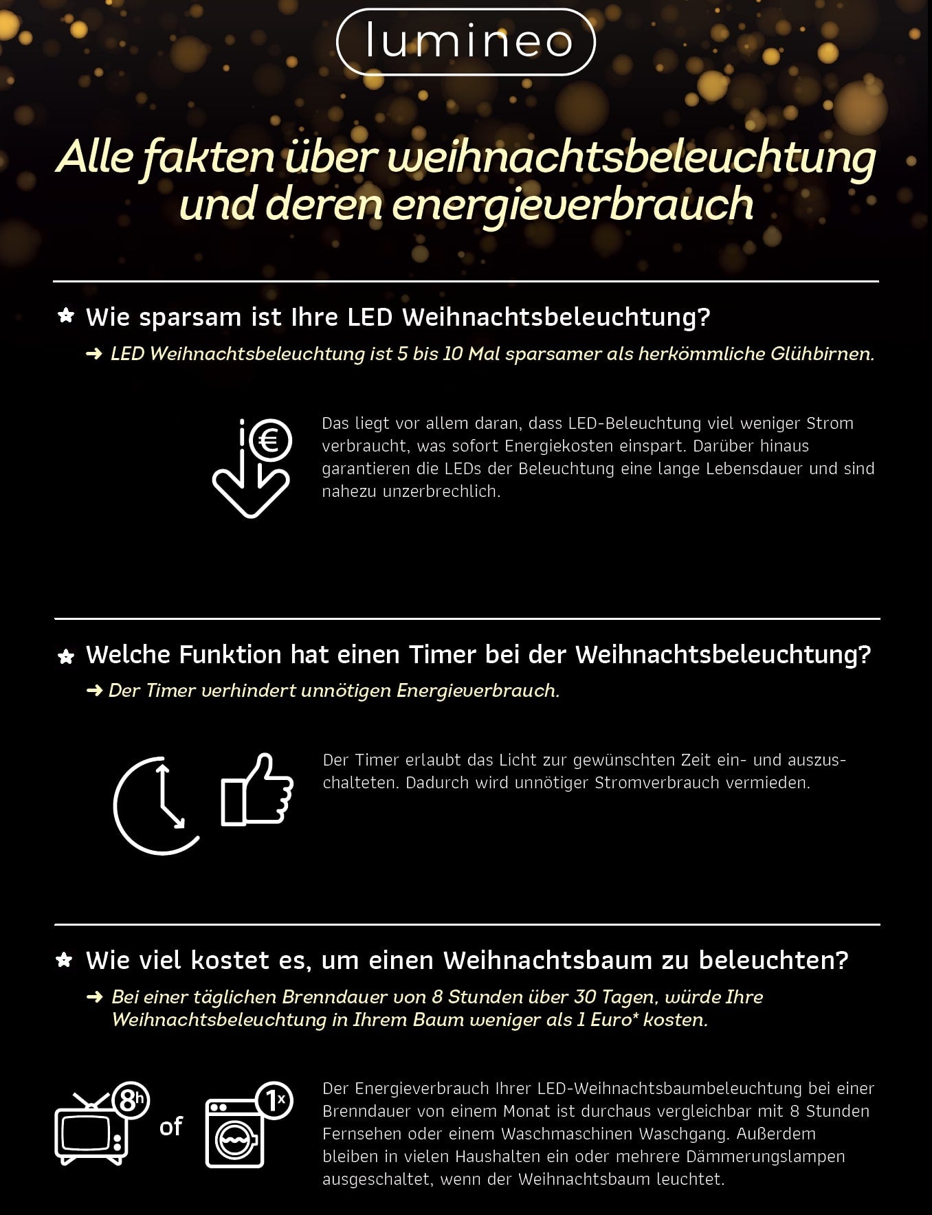 Lichterkette CLUSTER TWINKLE 1128 LED 10,5 m warm weiß, schwarzes Kabel