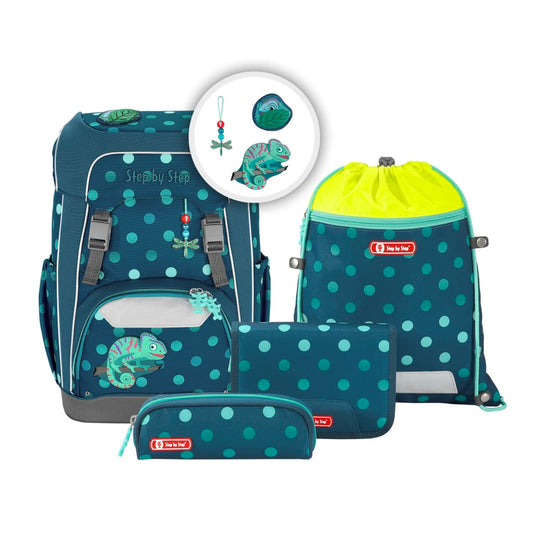 Schulranzen-Set GIANT Tropical Chameleon 5-teilig