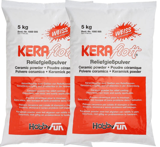 Gießmasse KERAflott 2 x 5 kg weiß