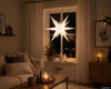 LED Leuchtstern zum Aufhängen, 40 cm, warm weiß
