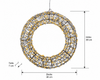 LED Metall-Kranz Schwarz 500 LED, 38 x 38 cm, klassisch warm