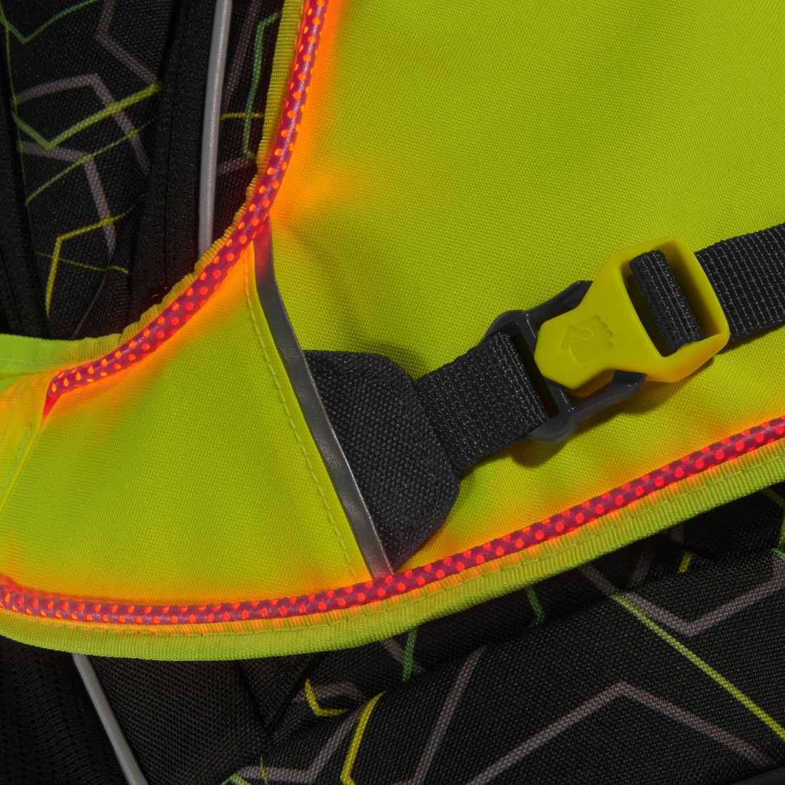 Neon Pull-Over mit LED Gelb