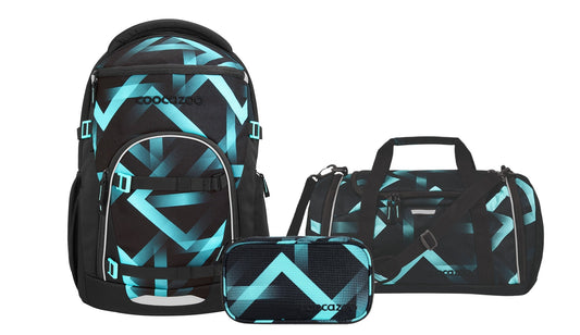 Schulrucksack-Set, BYTE Laser Lights 3-teilig