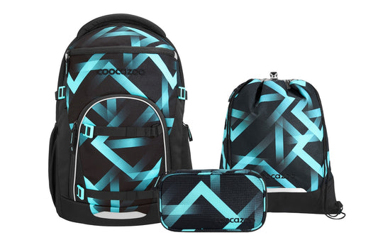 Schulrucksack-Set, BYTE Laser Lights 3-teilig