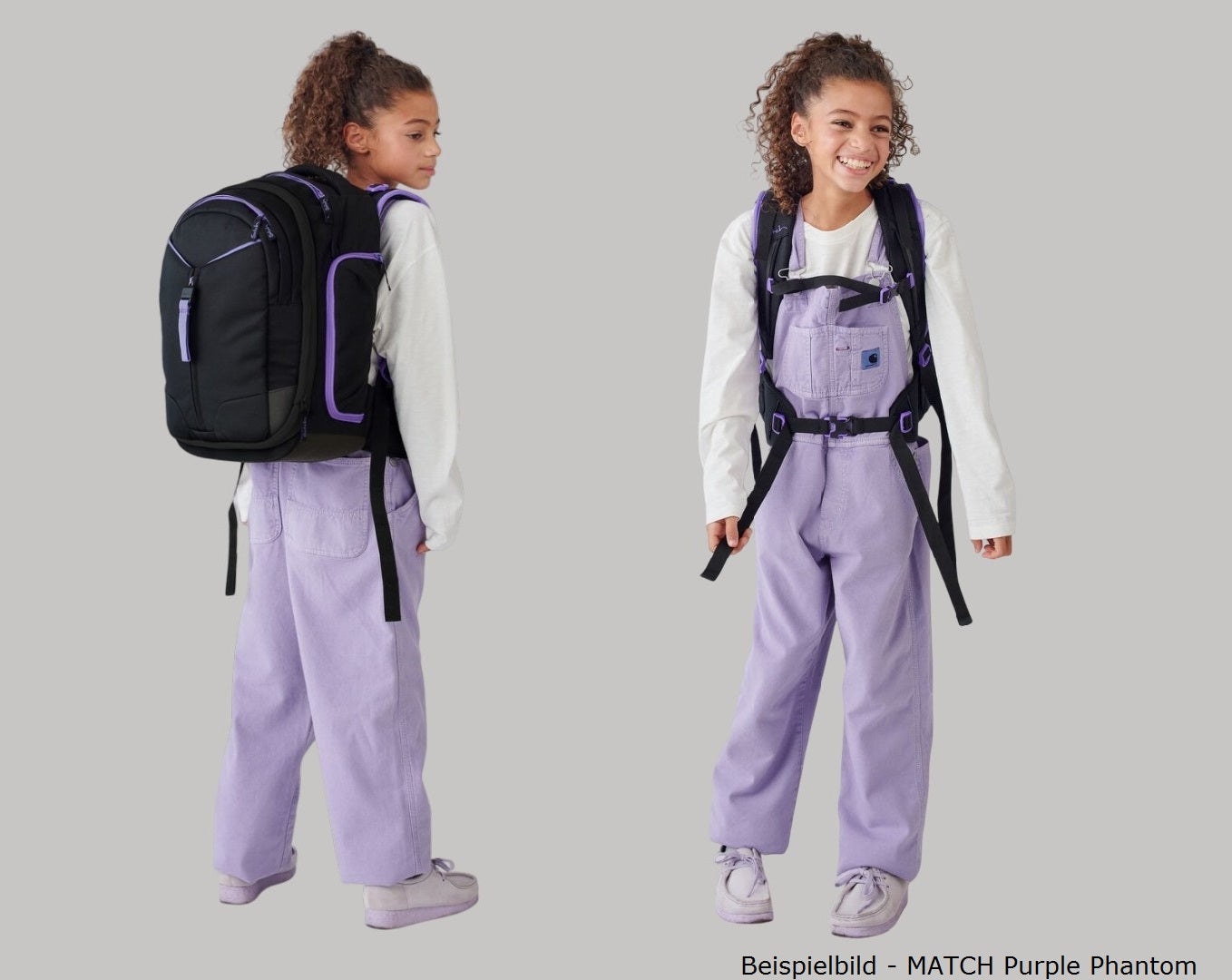 Schulrucksack-Set MATCH Midnight Jungle 2-teilig