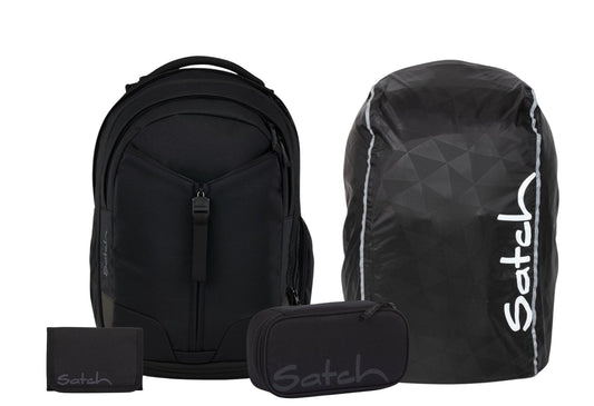 Schulrucksack-Set MATCH Blackjack 4-teilig