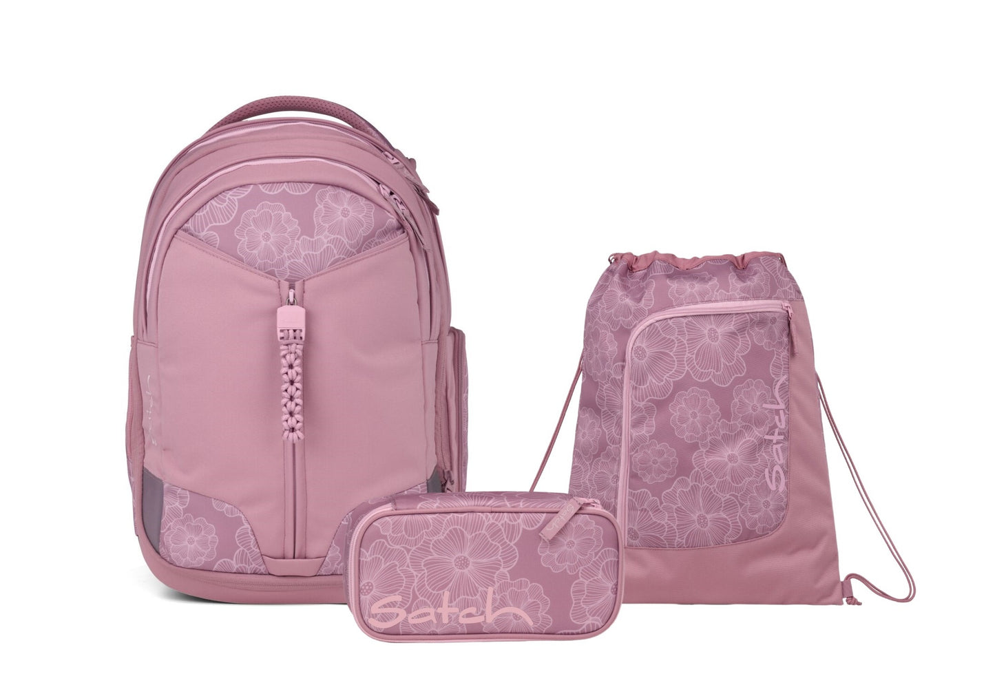 Schulrucksack-Set MATCH Magnolia Dream 3-teilig