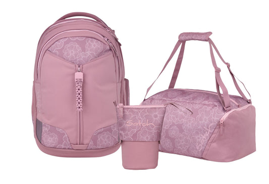 Schulrucksack-Set MATCH Magnolia Dream 3-teilig