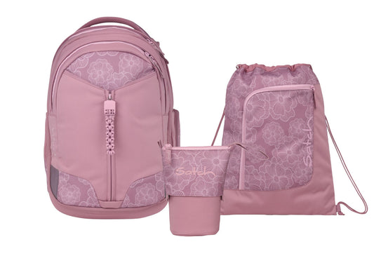 Schulrucksack-Set MATCH Magnolia Dream 3-teilig