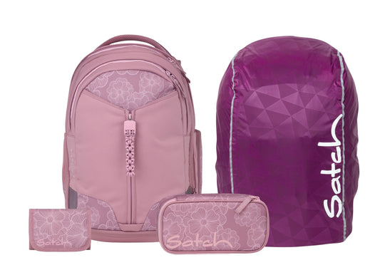 Schulrucksack-Set MATCH Magnolia Dream 4-teilig