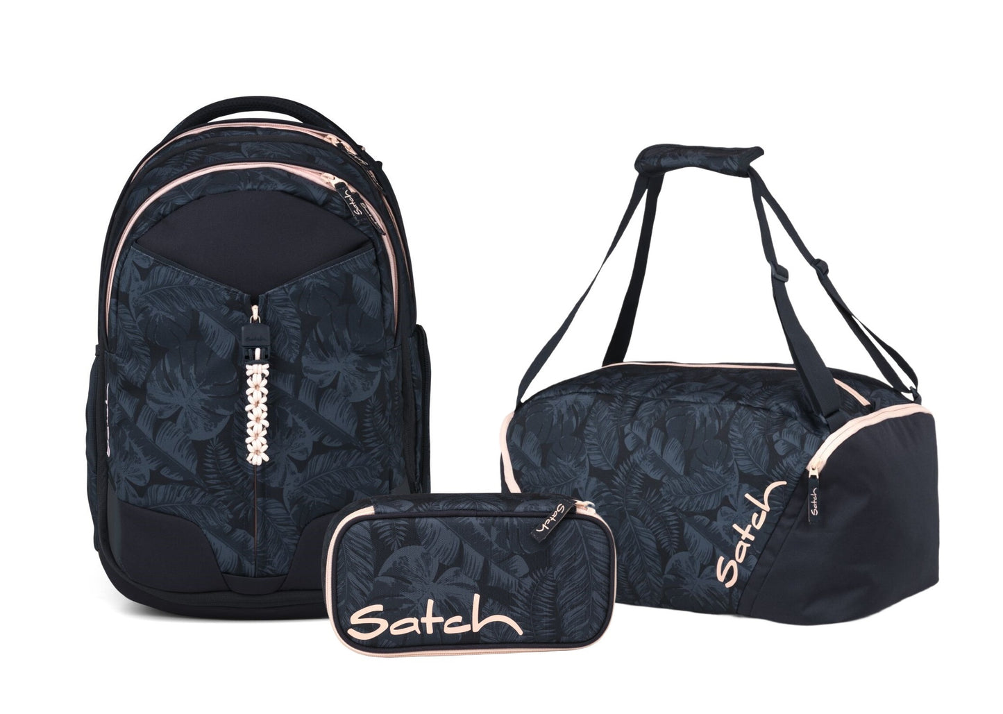 Schulrucksack-Set MATCH Midnight Jungle 3-teilig
